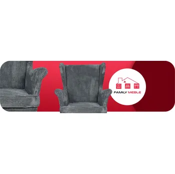 Křeslo Křeslo ušák Family Meble šedé