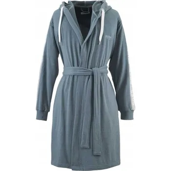 Dámské oblečení HUGO BOSS MODRÝ ŽUPAN S KAPUCÍ M PÁNSKÝ