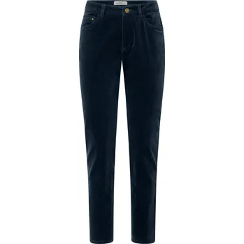 Dámské kalhoty 715805 - Tchibo - Sametové kalhoty - pro ženy - vel. 44 - barva: modrá