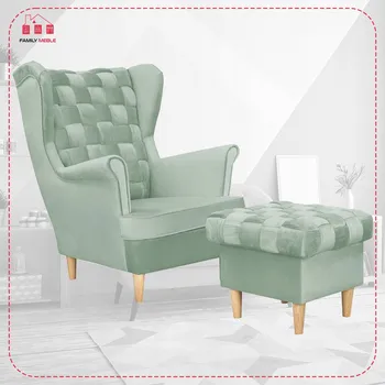 Křeslo Křeslo ušák Family Meble zelené