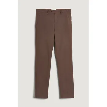 Pánské kalhoty KALHOTY GANT SLIM COTTON HERRINGBONE PANTS RICH BROWN