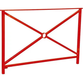 Zábradlí Procity Zábradlí Héritage, délka 1500 mm, bez madel, jednoduchý kříž, barva červená RAL3020