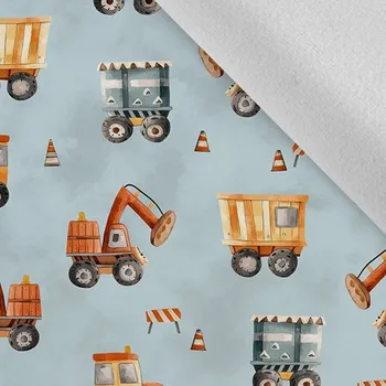 Látka softshell zimní pružný nákladní auta a bagry