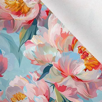 Látka matná na plavky, fitness oblečení květiny tmavé 64