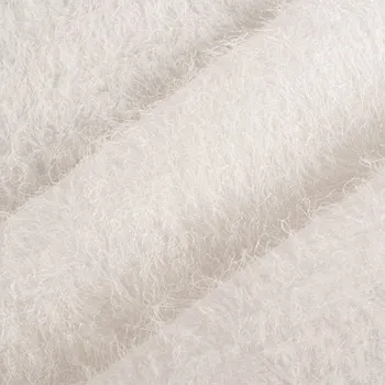 Látka na záclony bílá s efektem chmýří