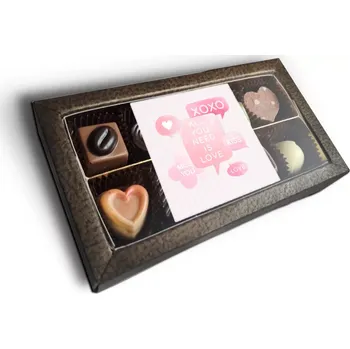 Bonboniéra Sablio Pralinky All you need is love - 10 ks pralinek