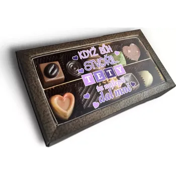 Bonboniéra Sablio Pralinky Když Bůh stvořil tety - 10 ks pralinek