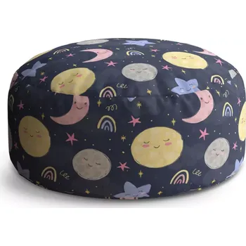 Taburet Sablio Taburet Circle Dětské nebe: 38x48 cm