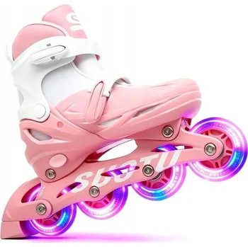 Kolečkové brusle Dětské nastavitelné kolečkové brusle SUOTU 32-36 brusle 2v1 pro dívky