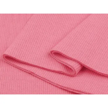 Elastický bavlněný náplet žebrovaný - tunel 16x80 cm - 5 (39) růžová