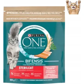 Krmivo pro kočku Purina One Suché Krmivo pro kastrované kočky BOHATÉ NA LOSOSA 800g