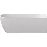 Volně stojící vana Ravak Freedom Corner 170x80 cm akrylát pravá krytka přepadu a odtoku chrom/bílá/černá XC00100040