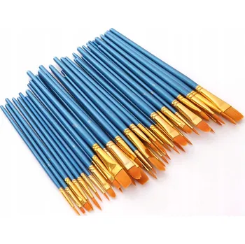 Kosmetický štětec MALÍŘSKÉ ŠTĚTCE PROFESIONÁLNÍ UMĚLECKÉ PRECIZNÍ SADA ŠTĚTCŮ 50 Ks