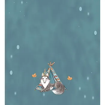 Látka kočárkovina PANEL D 40x50 wolf small