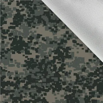 Látka softshell zimní maskáč pixel zelený