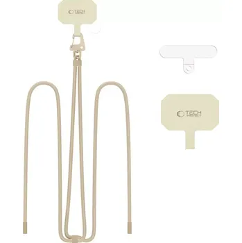 Tech-Protect C5S ROPE CROSSBODY Šňůrka / popruh na telefon - Šedohnědá
