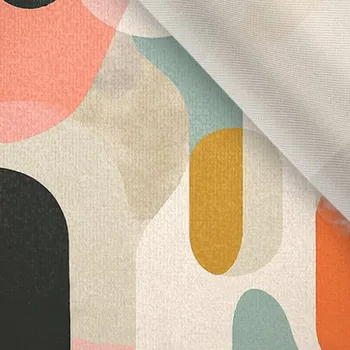 Látka samet/velvet Doris pastel ovál