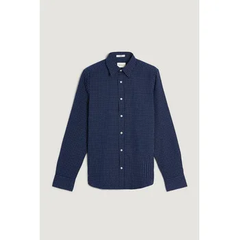 Pánské oblečení KOŠILE GANT SLIM MICRO PRINT SHIRT CLASSIC BLUE