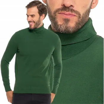 Pánský svetr Pánský Svetr Elegantní Klasický s Rolákem Moderní Dlouhý Rukáv MORAJ M