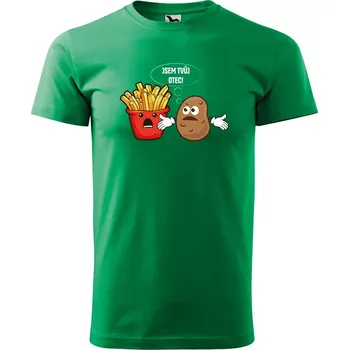 Sablio Tričko s potiskem Jsem tvůj otec - zelené S