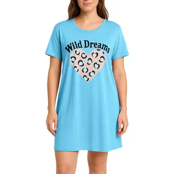 Body Noční košile s krátkým rukávem Wild Dreams 6564 XXL modrá