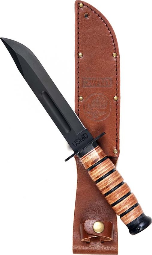 Bojový nůž 101 Inc USMC - černý-hnědý