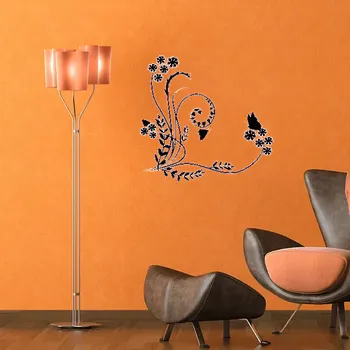 samolepka Sablio Samolepka na zeď: Motýlí ornament 4 - 60x56 cm