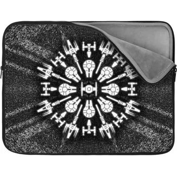 pouzdro na notebook Sablio Obal na notebook Star Wars Vesmírné lodě na šedém abstraktu - 13