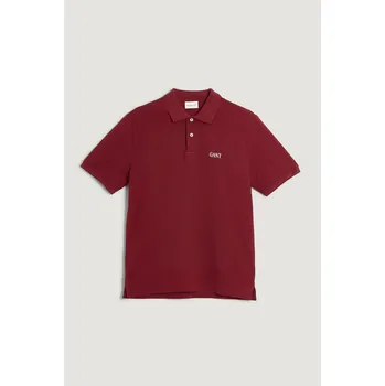 Pánská košile POLOKOŠILE GANT SMALL GRAPHIC SS POLO PLUMPED RED