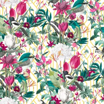 Látka samet/velvet ELIZA Patagonie bílá