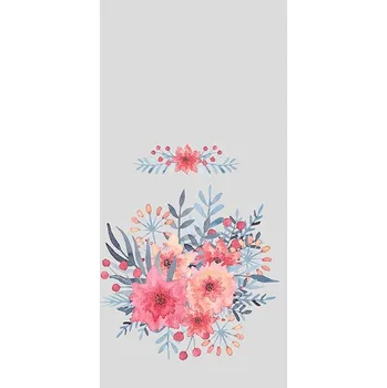 Látka kočárkovina PANEL A 55x105 red bouquet