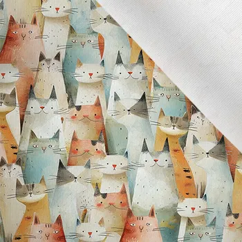 Látka matná na plavky, fitness oblečení kamarádky kočky