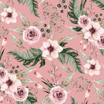 Látka letní softshell v zahradě starorůžová