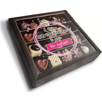 Bonboniéra Sablio Pralinky K tvým narozeninám ti přeji vše nejlepší - 20 ks pralinek