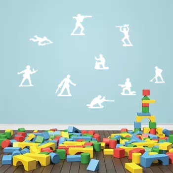 samolepka Sablio Samolepka na zeď: Vojáčci