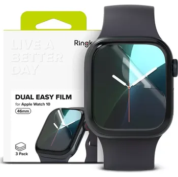 Ochranná fólie Ringke Dual Easy Film 3-Pack Apple Watch 10/11 (42mm) čirá