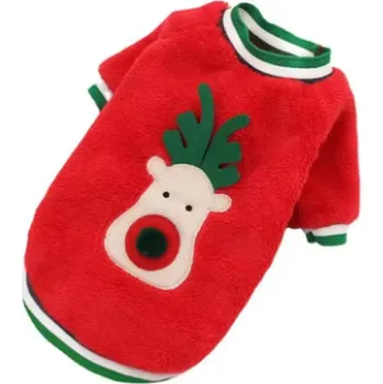 Obleček pro psa Zimní obleček pro pejsky - s vánočním motivem Motiv: Červená, Velikost: L