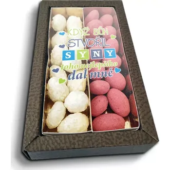 Čokoláda Sablio Mandle v čokoládě Když Bůh stvořil syny - 2x 80g