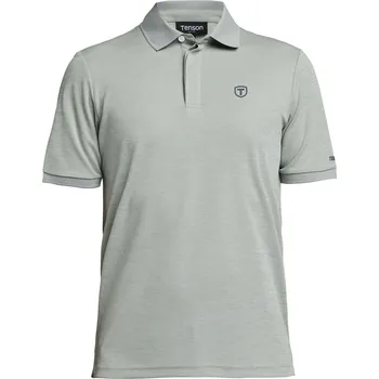Pánské tričko TENSON TXlite Melange Polo M Grey Green XL - XL