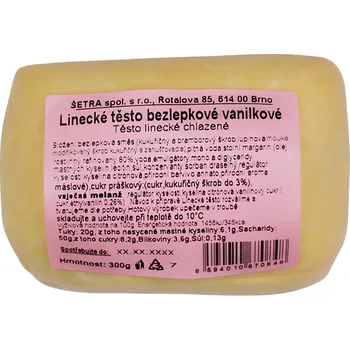Pečivo Šetra – Bezlepkové Linecké těsto vanilkové 300g