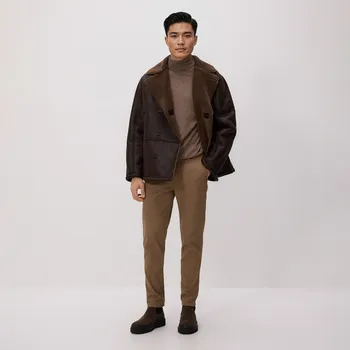 Reserved - Bavlněné kalhoty chino slim - béžová - 491GC-80P - 491GC-80P-36