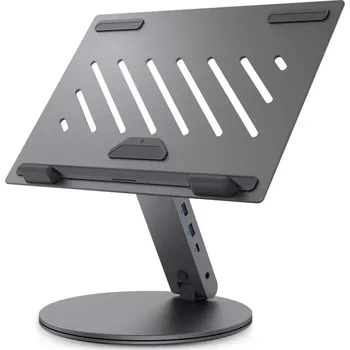 SPIGEN LD204H LAPTOP STAND HUB SPACE GREY