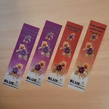 Doplněk ke knize Designová knižní záložka z Mylar fólie č01 s potiskem formát 5×20cm