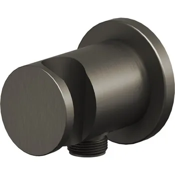 Tyč na sprchový závěs Ravak stěnový vývod podomítkový s držákem grafit X07P696