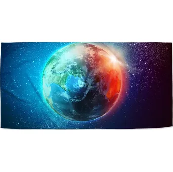 Ručník Sablio Ručník Země ve vesmíru - 50x100 cm