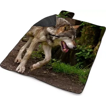 deka Sablio Plážová deka Vlk: 200x140 cm