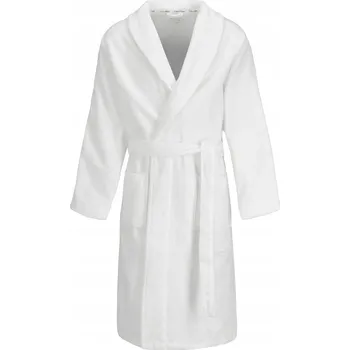 Dámský župan CALVIN KLEIN ŽUPAN BÍLÝ NA ZAVAZOVÁNÍ UNISEX XS/S 2A4D3_B* XS-S 2_4