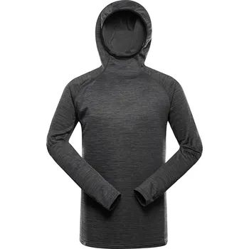 Pánská mikina Pánská funkční mikina ALPINE PRO Rolt černá Velikost: XXXL