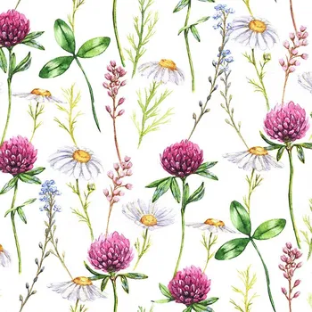 Hladký šifon/silky na louce