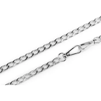 Řetízek na kabelky a mobilní telefony s karabinou délka 120 cm, barva nikl